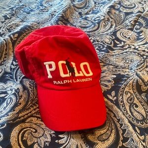 Polo baseball cap one size only dad hat red white and blue